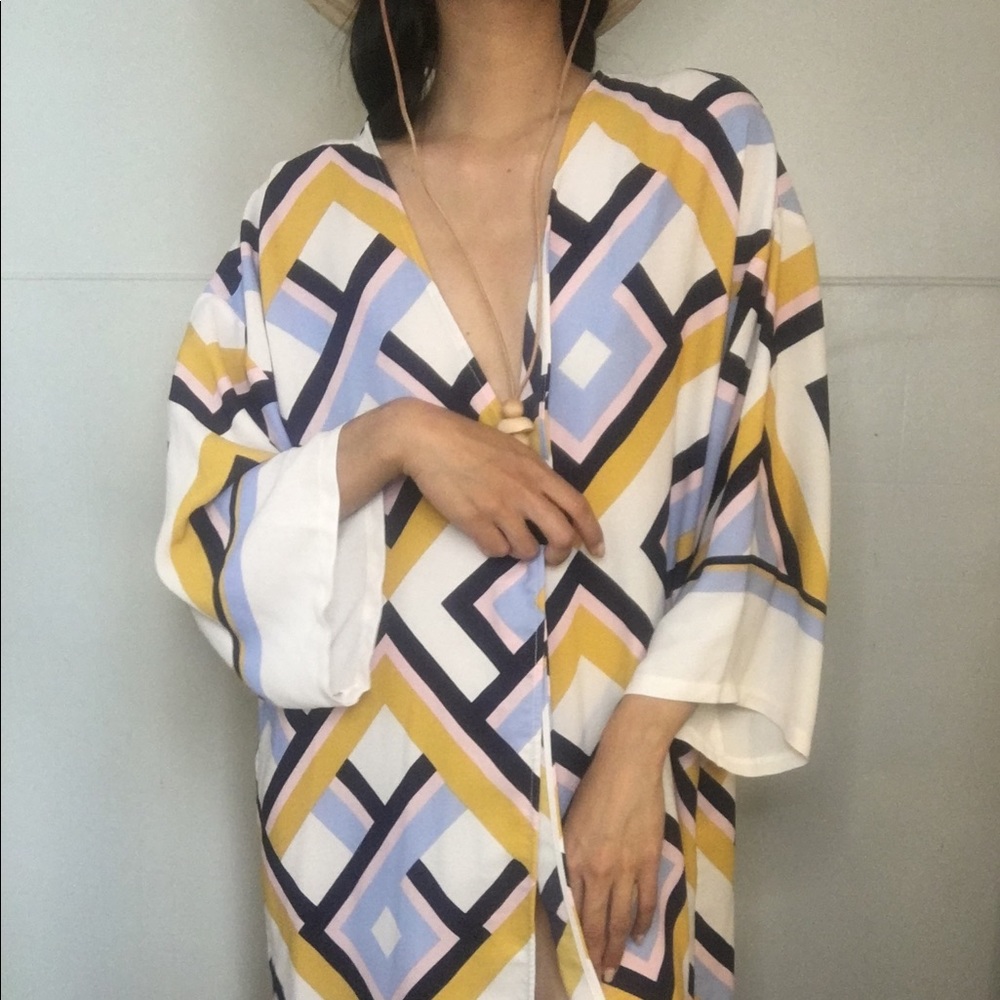 Colorful pattern robe/dress